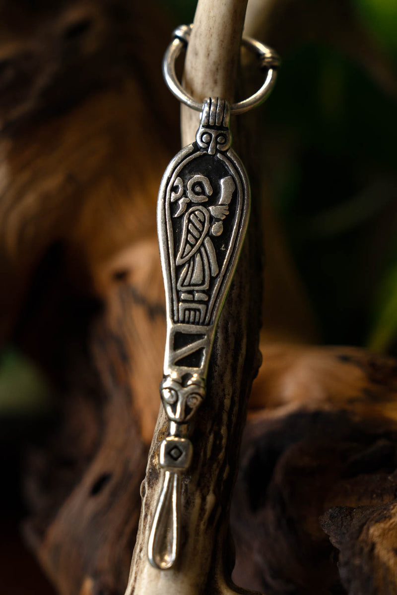 Birka Viking oorlepel, graf 507, verzilverd