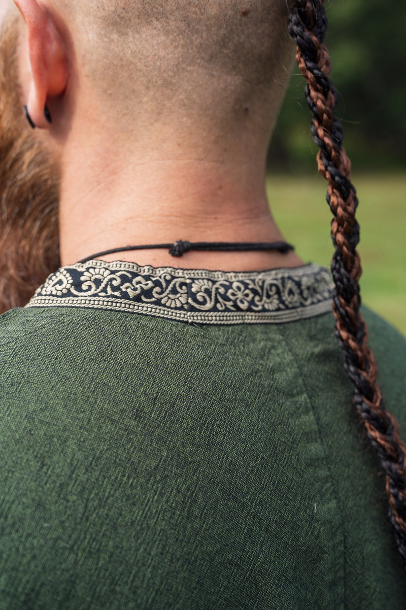 Keltische Tunika, kurze Ärmel, grün