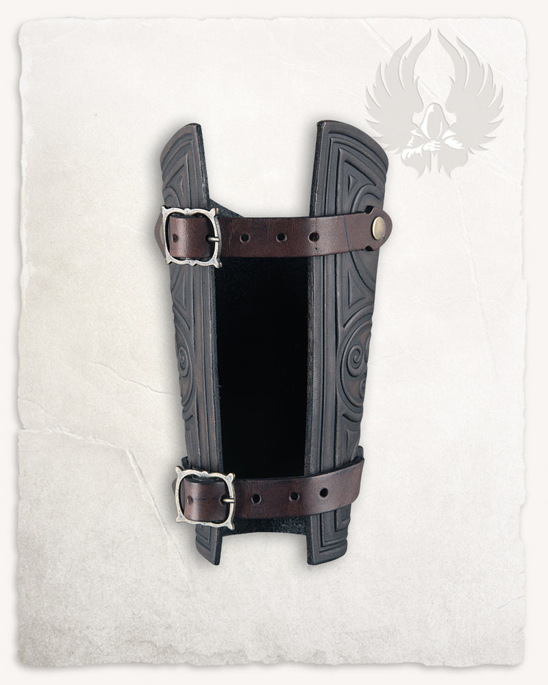 Artemis leren bracer S, onderarmbeschermer, bruin