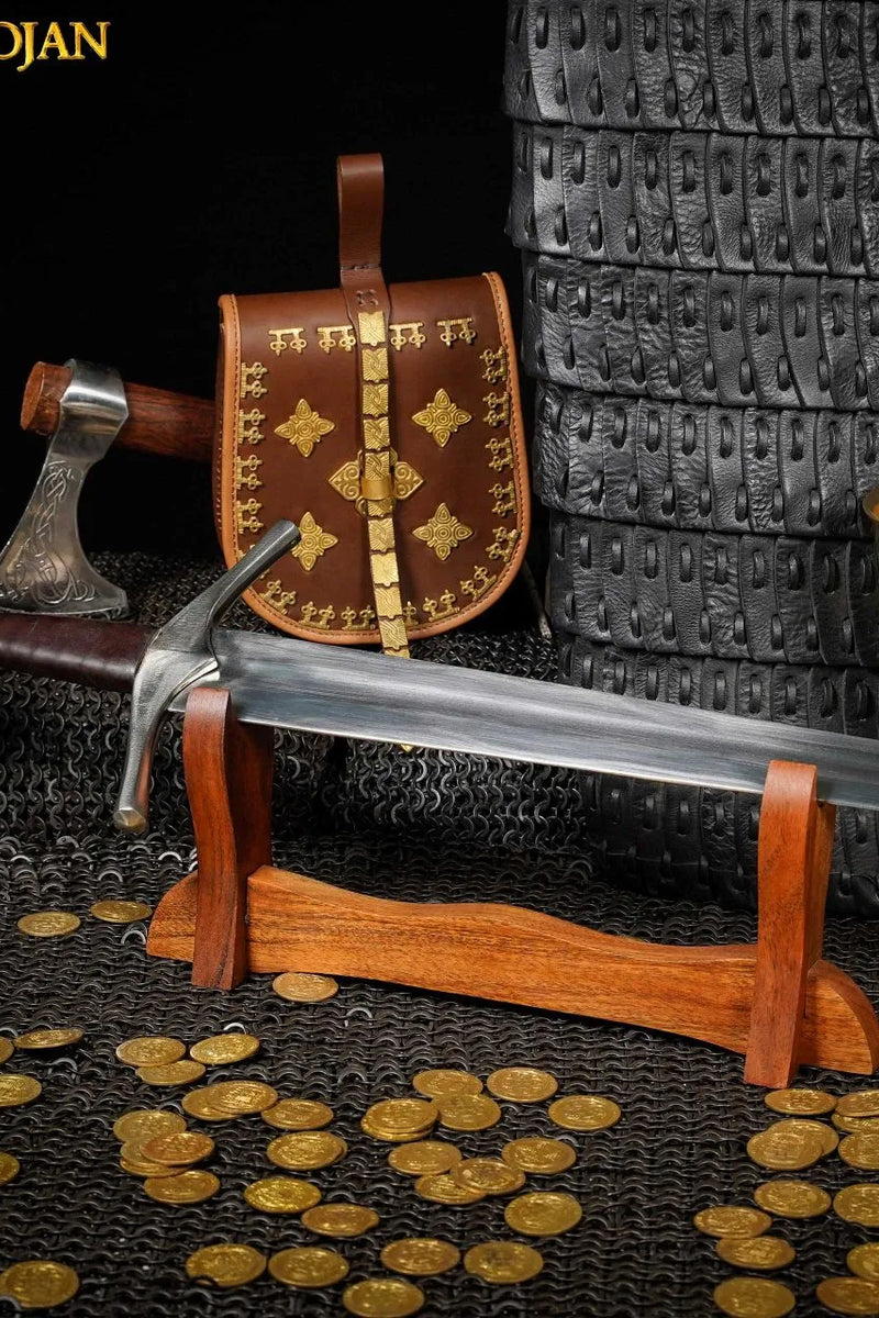 Houten zwaard standaard, tafelstandaard