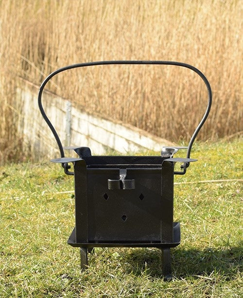 Vuurplaat met grill en kookplaten