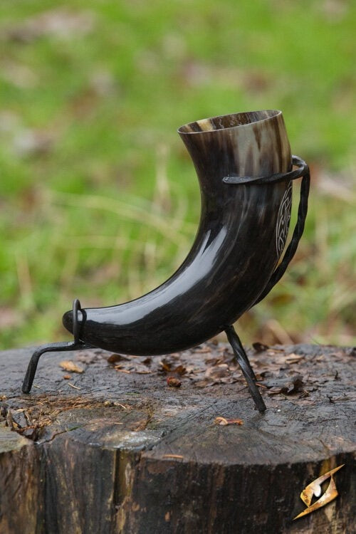 Viking drinkhoorn Aegisjalmur, licht, 500-650 ml