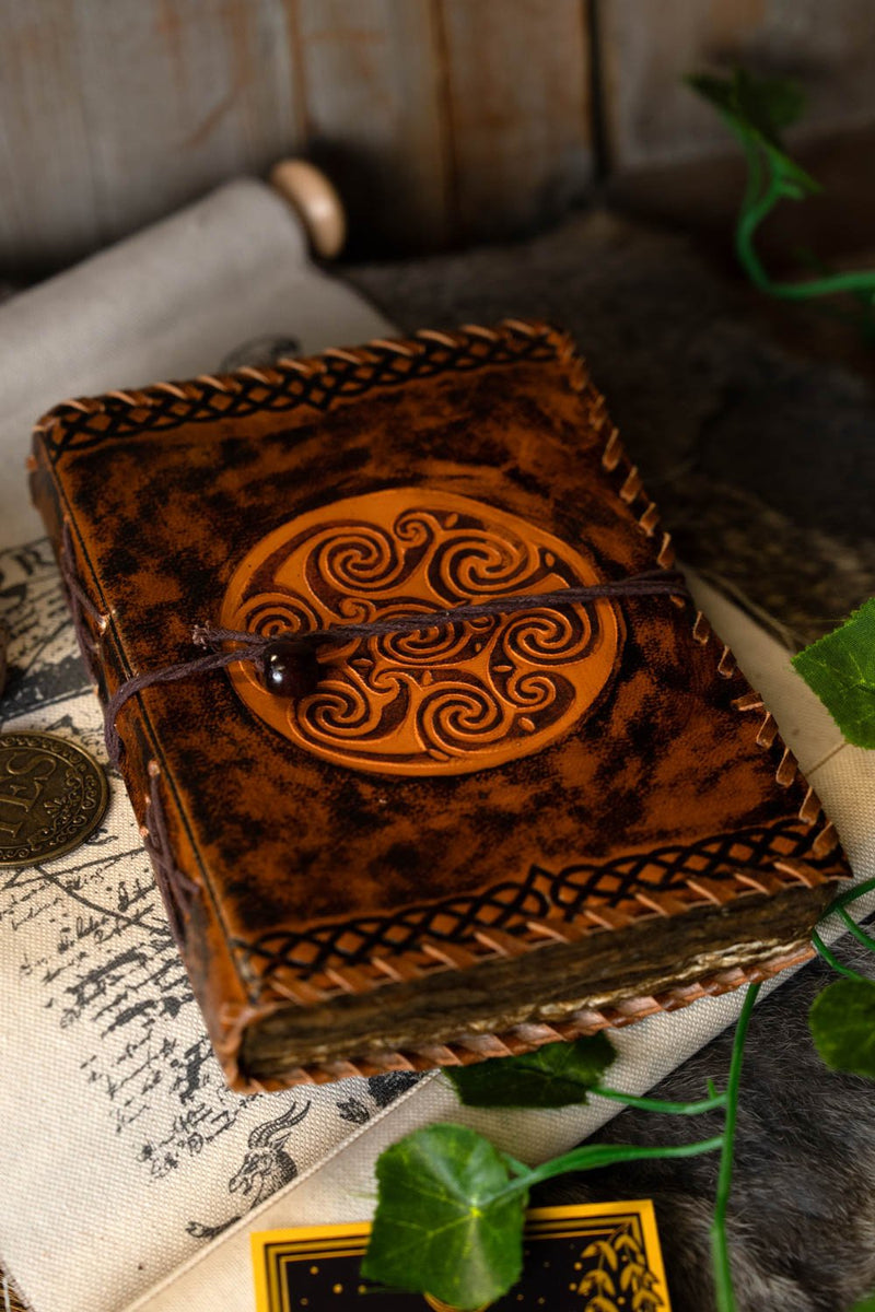 Libro in pelle Spirali Celtiche 