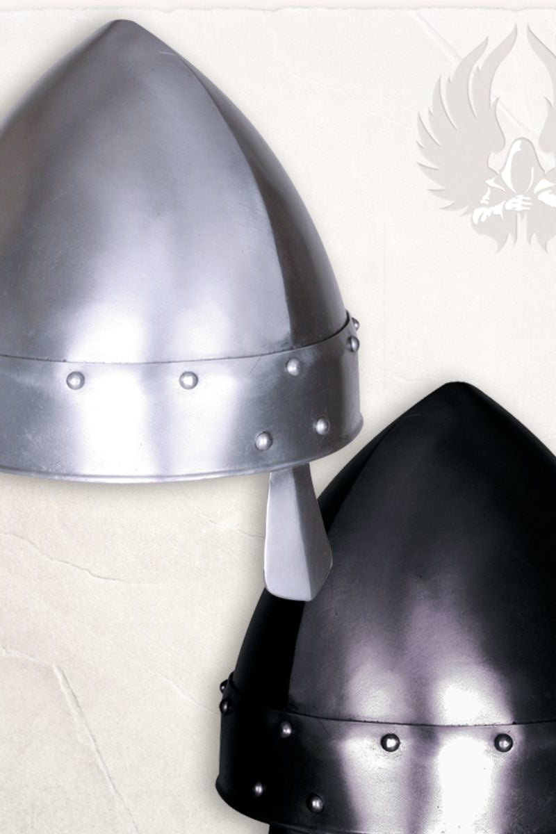 Norman Nose Hełm Baldric wypolerowany