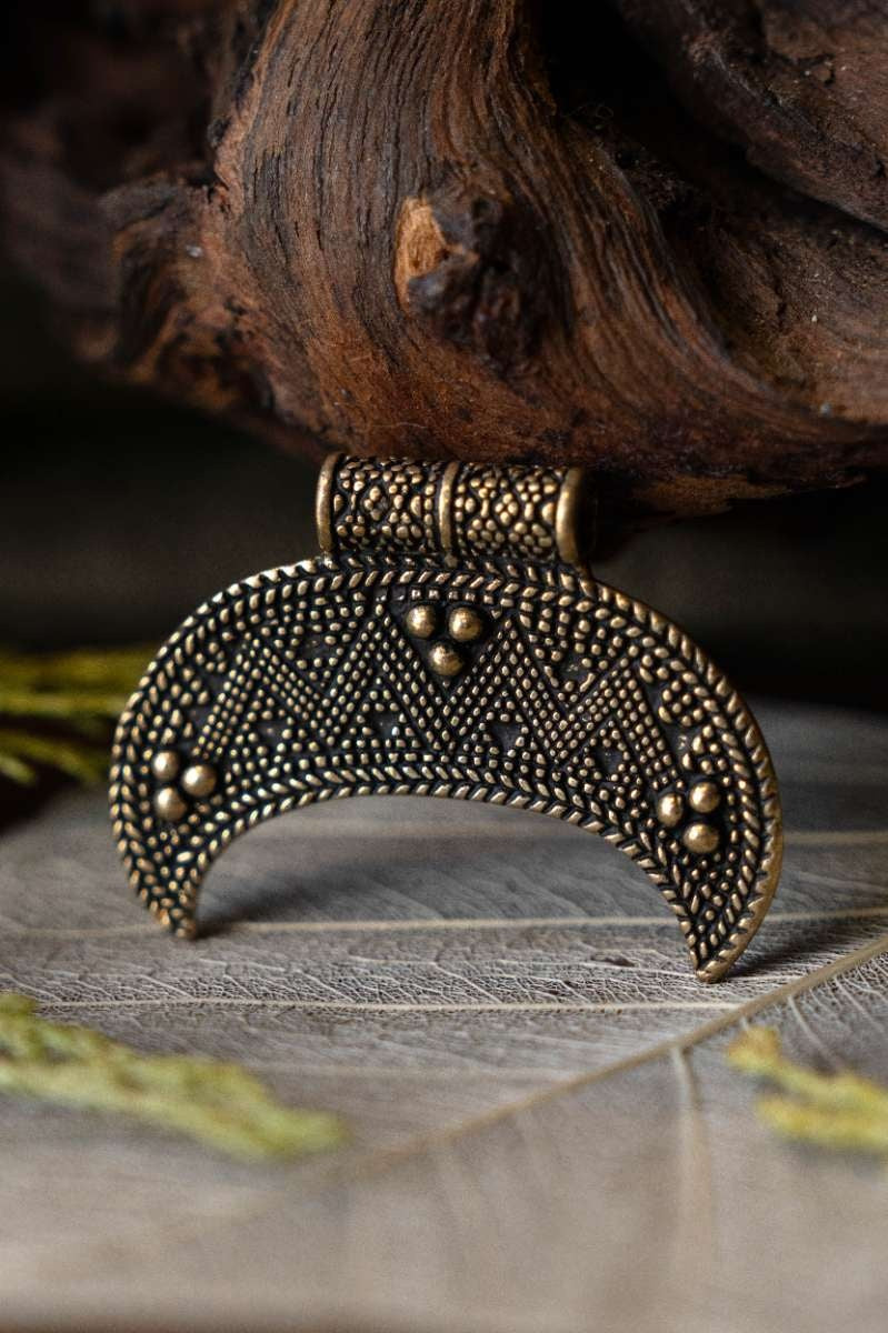 Rusvik Lunula Amulett klein, Bronze 