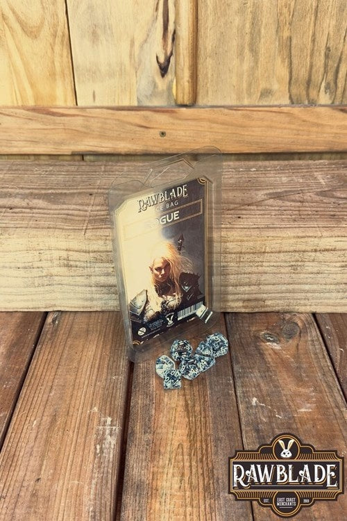 Dice bag met set dobbelstenen Rogue