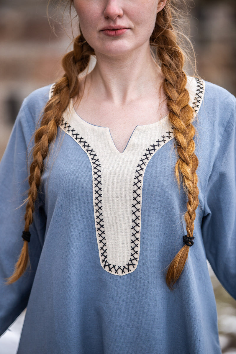 Viking jurk Lagertha, blauw