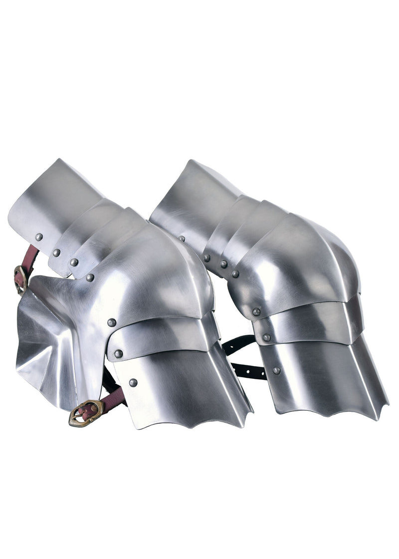 15e eeuwse poleyns, kniestukken, 1.2 mm