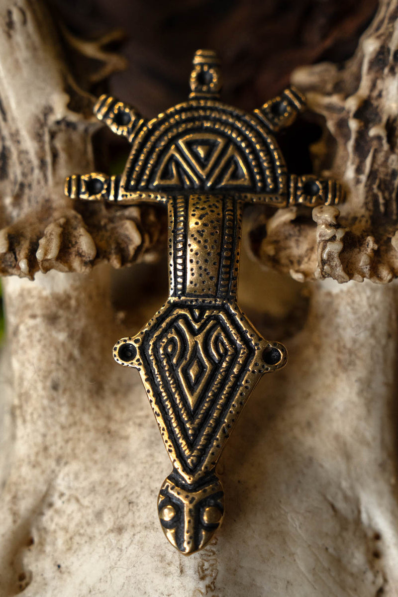 Germaanse fibula type Hahnheim, brons