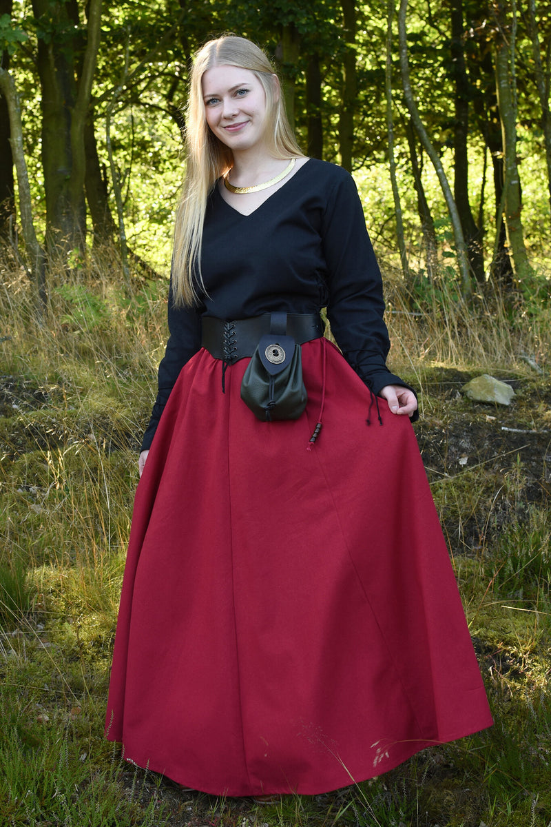 Médiévale blouse Aubrey, noir 