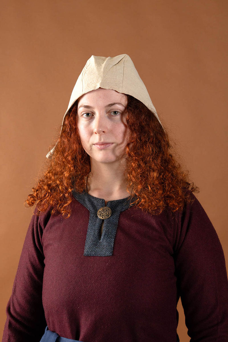 Wollen Viking jurk Siggi, bordeauxrood