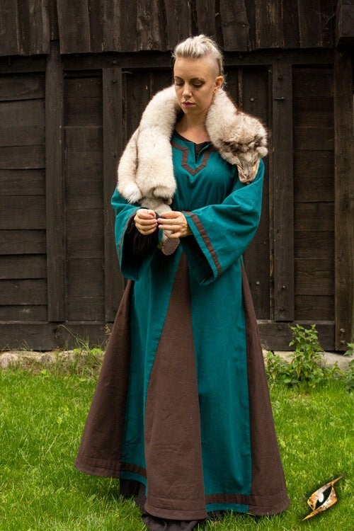 Vikingjurk Astrid, azuur-bruin