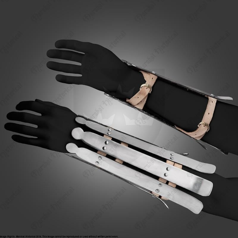 Germanske bracers, armskinner, 2 mm 