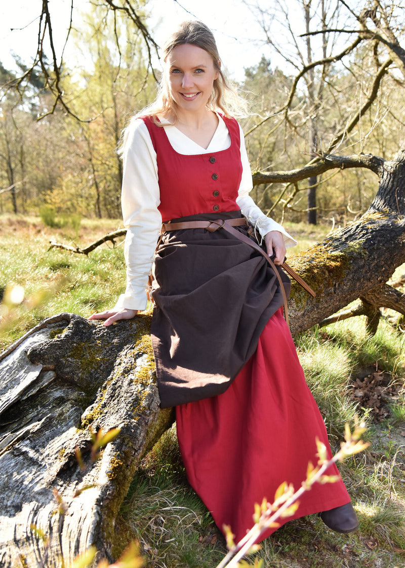 Medieval kirtle Lene, red