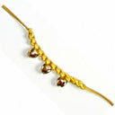 Mittelalterliches Glöckchenarmband grün, messing 