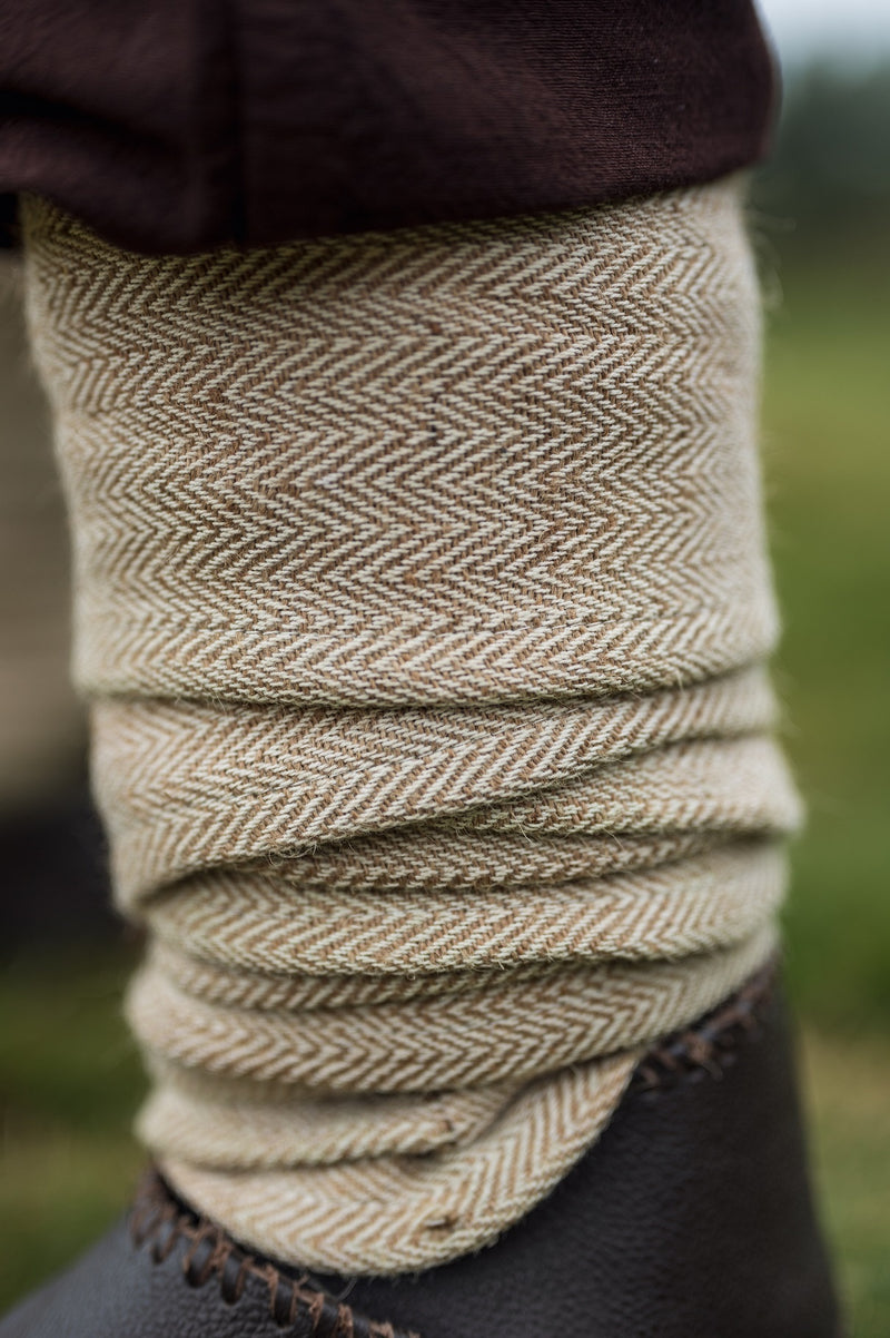 Benlindor fiskbensmönster Halfdan, naturlig 