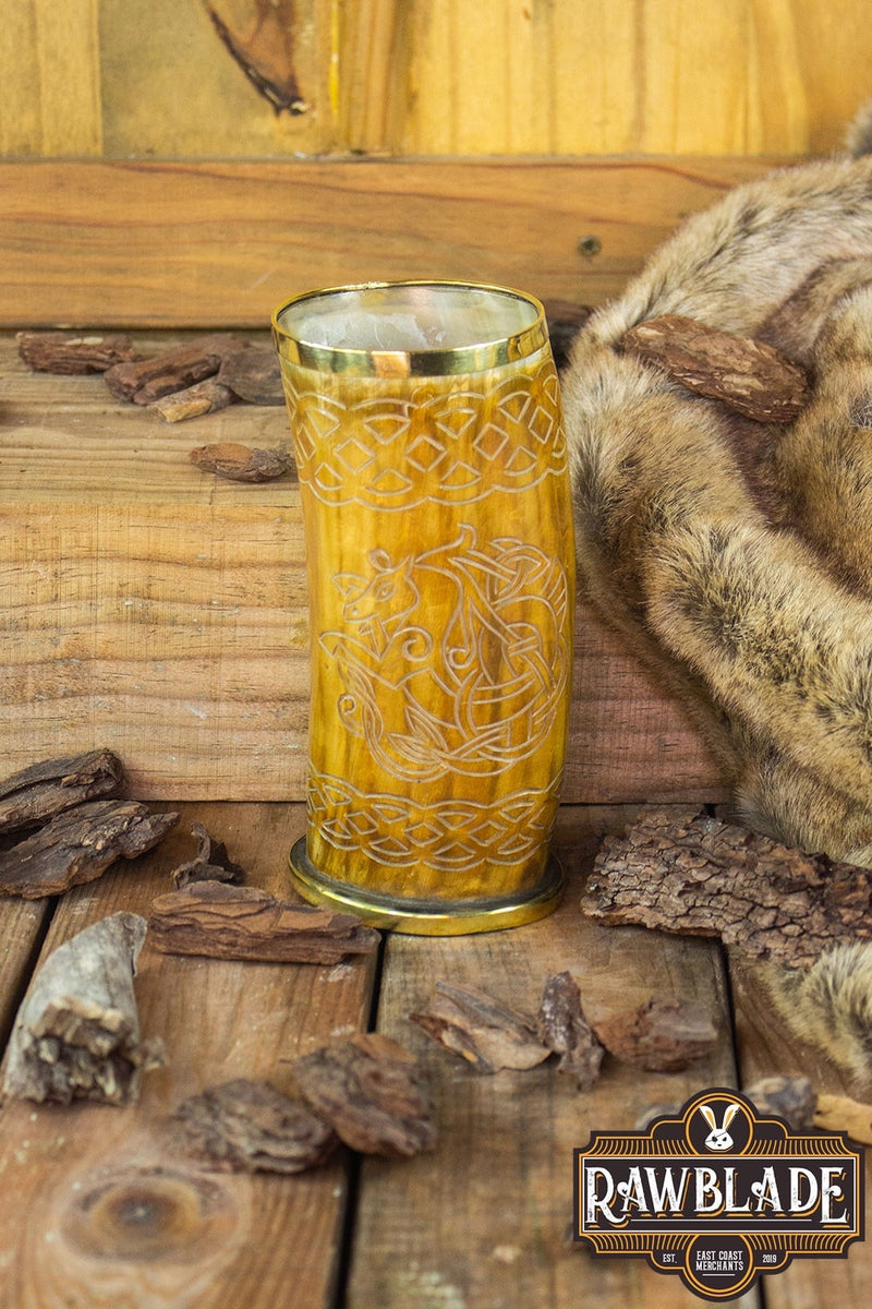 Hoorn mok Keltisch paard, 300-500 ml