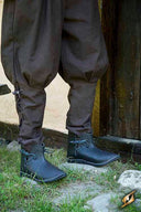 Middeleeuwse enkellaarzen Galahad, zwart