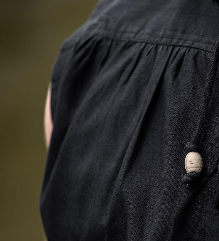 Middeleeuws hemd Louis, zwart