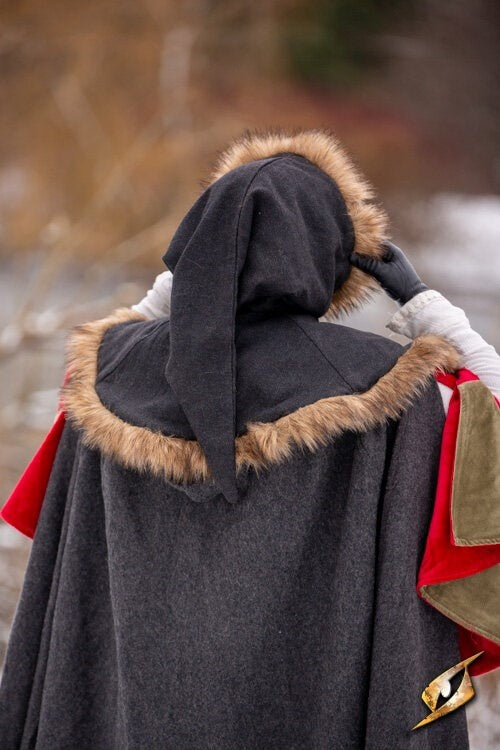 Kaproen Geralt, zwart, wolmix