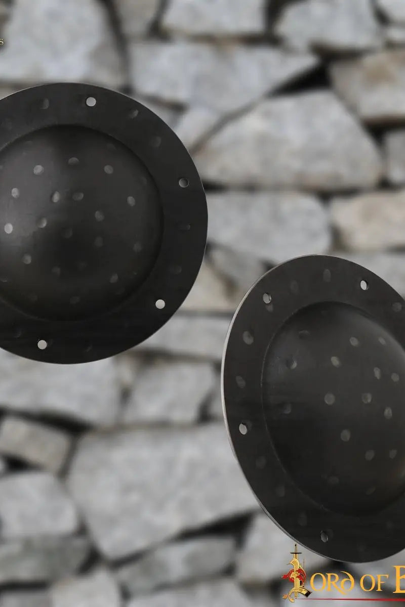 Viking schildknop zwart