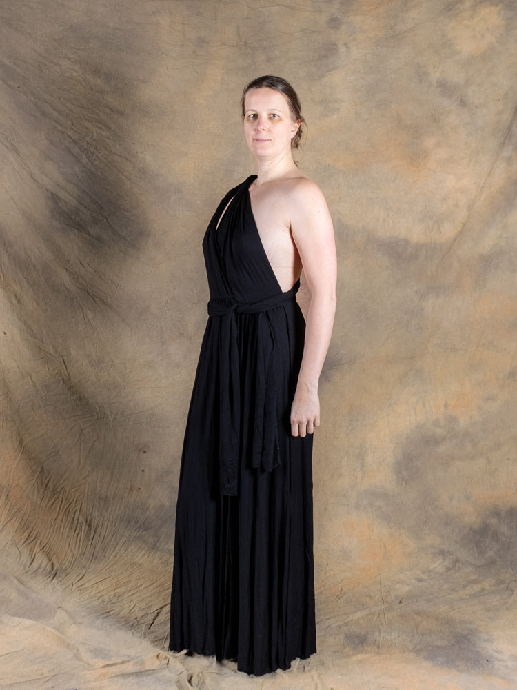 Godinnen Jurk Aphrodite, zwart