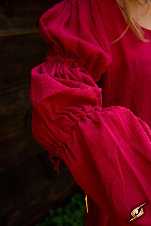 Robe Renaissance Lucretia, rouge 