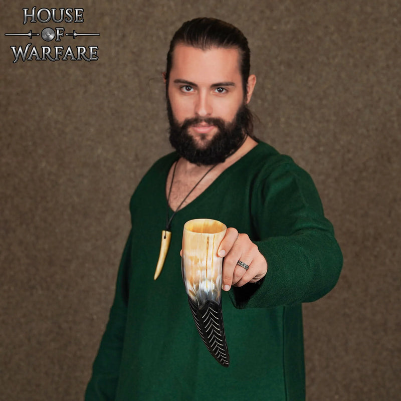 Gnome corne à boire gravé, 300-500 ml 