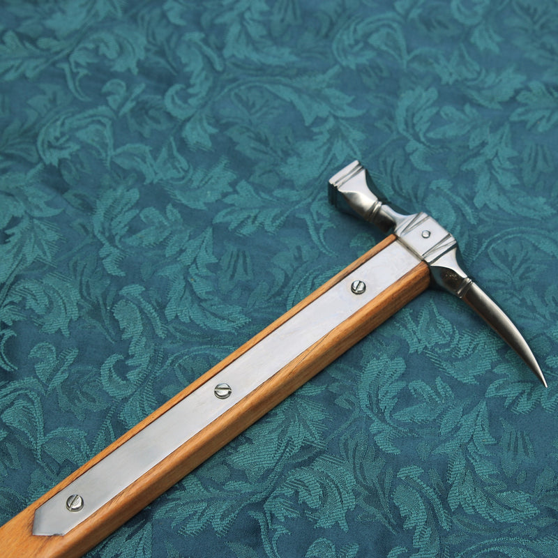 15e eeuwse oorlogshamer, ruiterspies, semi-scherp