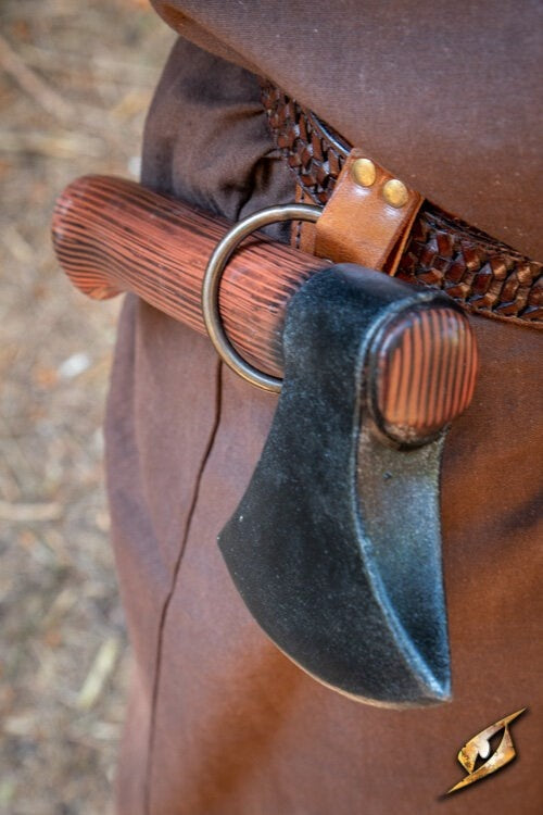 LARP zwaardhouder met ring, bruin