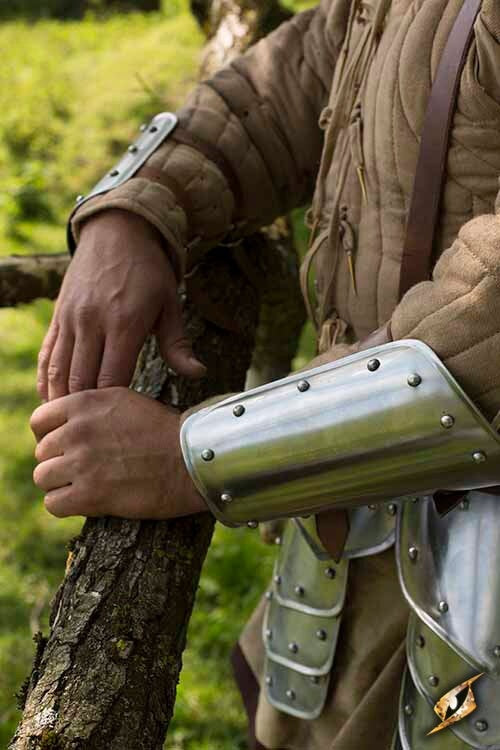 Warrior middeleeuwse bracers, onderarmbeschermers, 1 mm