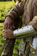Warrior medieval bracers, forearm armor, 1 mm