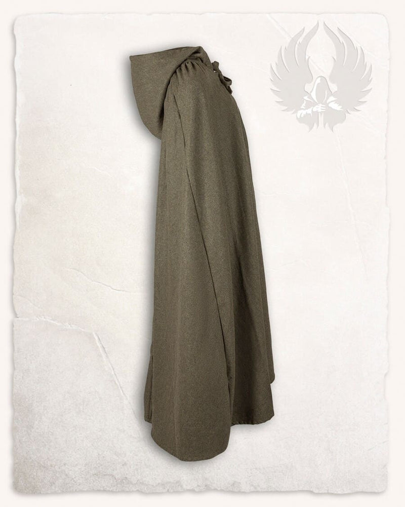 Mantel Harun, wolmix, olijf