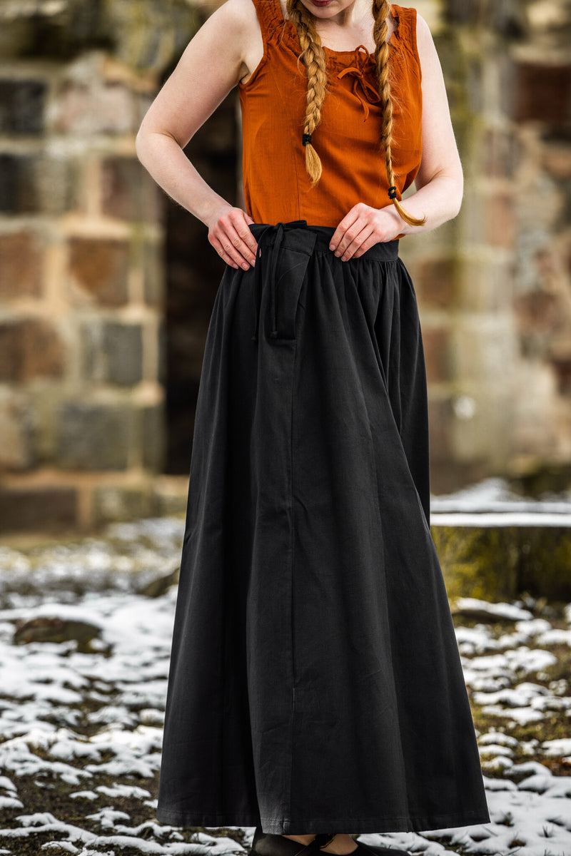 Middeleeuwse rok Konstanze, zwart