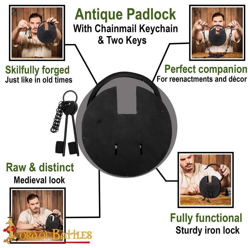 Large medieval padlock