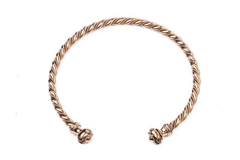 Celtic torc Bibracte, bronze