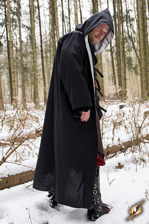 Wizard robe, black-silver