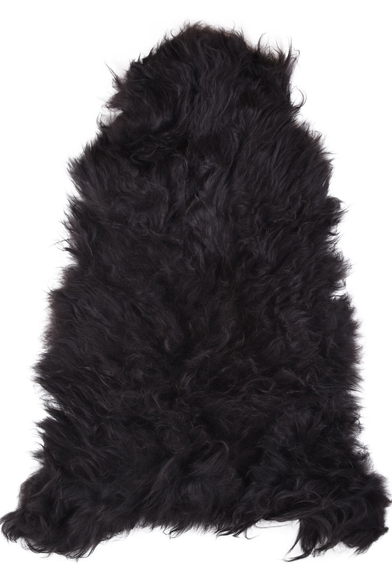 Zwarte Scandinavische schapenvacht