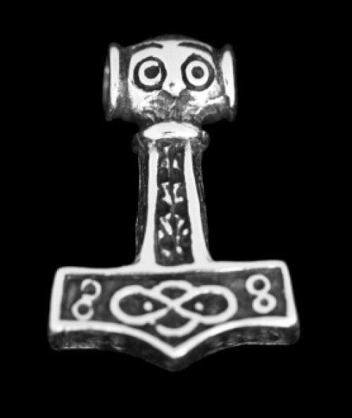 Petit ödeshög Marteau de Thor, sterling argent 