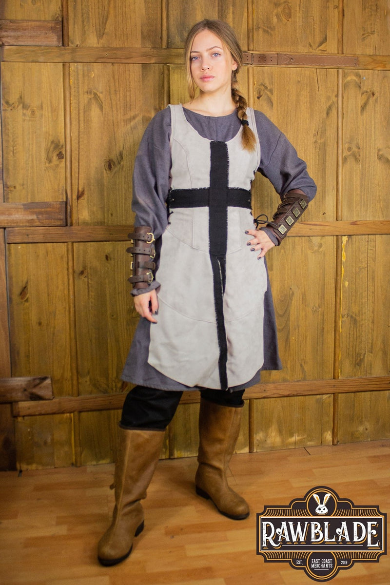 Kruisridder Tabard, vrouw - grijs/zwart