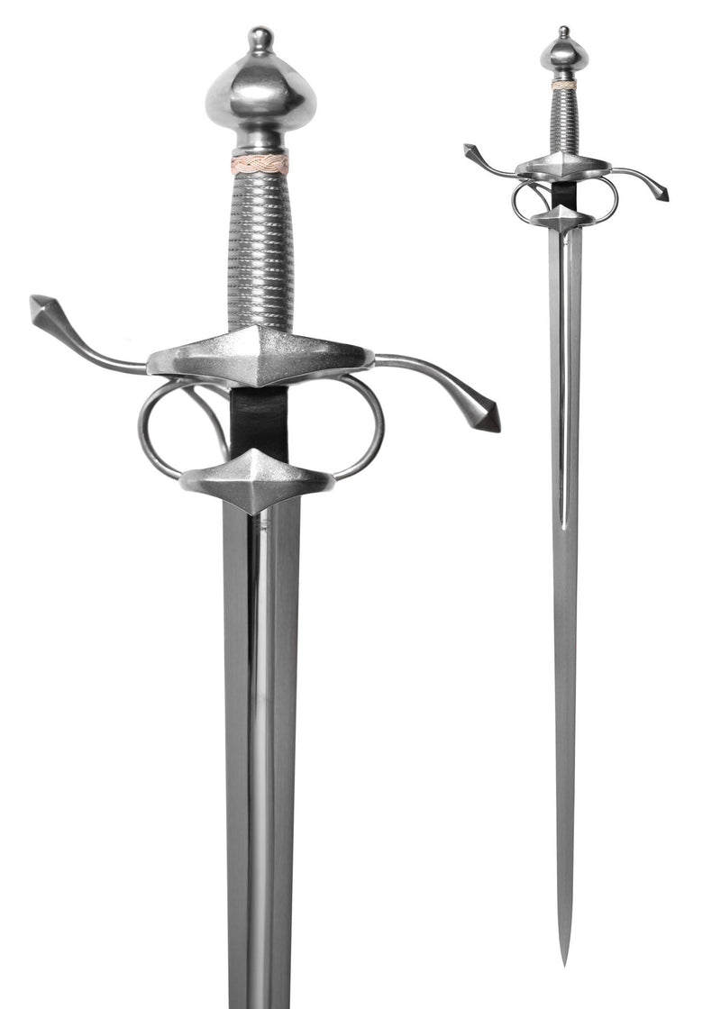 Espada lateral con alambre de acero empuñadura, afilado 