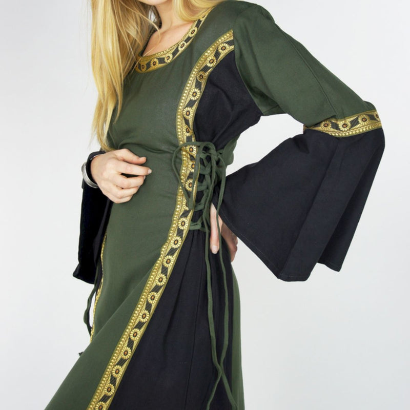 Dress Cleena Groen-Zwart