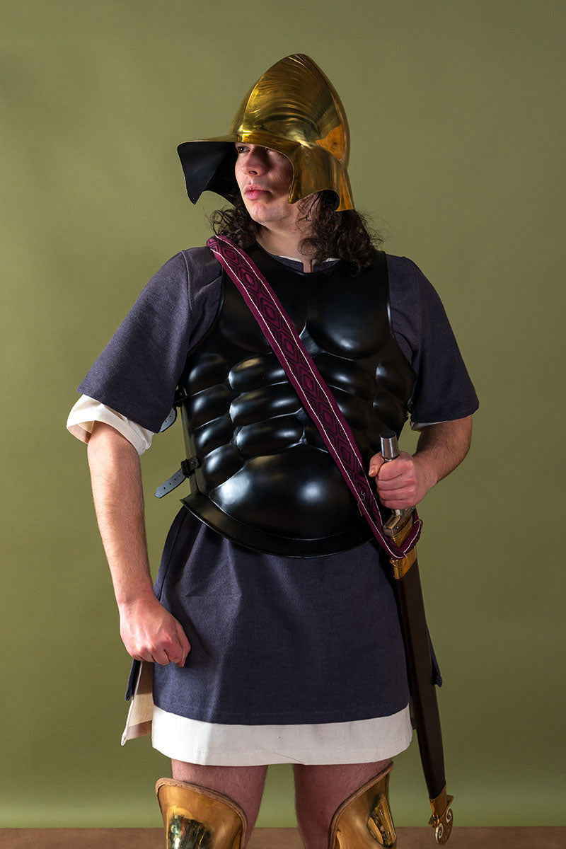 Griekse Boeotische helm, messing, 1-1.2 mm