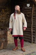 Rusvik Viking tuniek Tobiasz, naturel-bordeaux