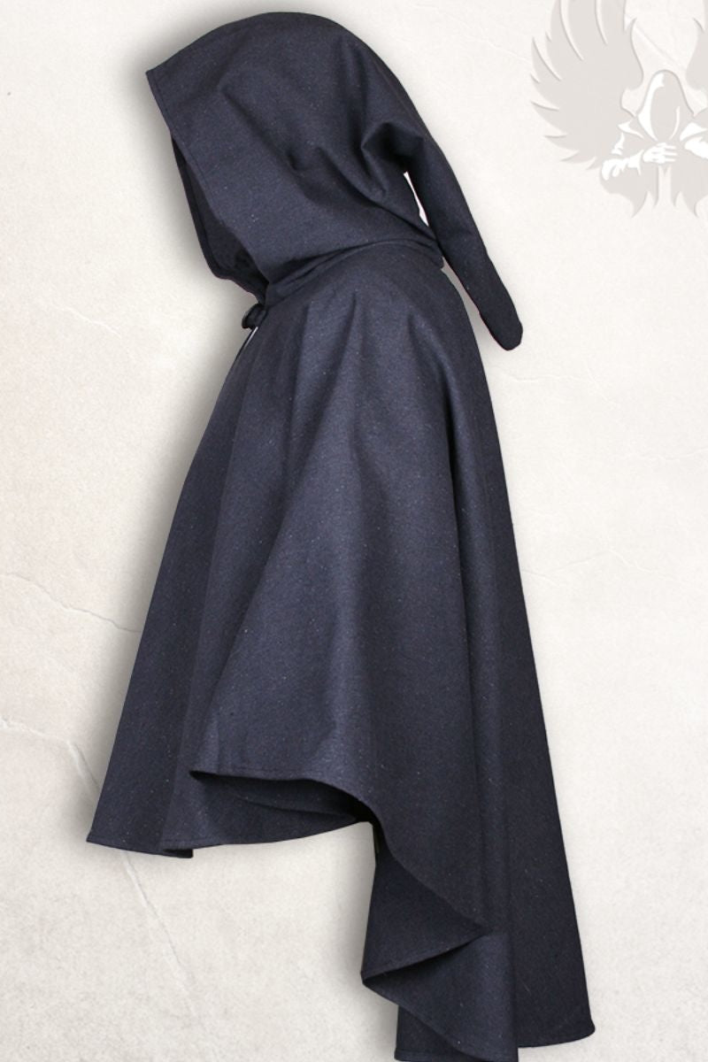 Middeleeuwse cape Kim, zwart