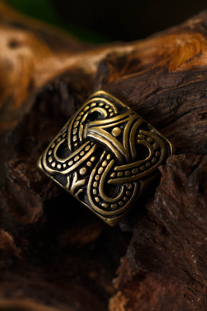 Viking riembeslag knoop Borrestijl, messing