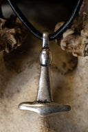 Haithabu Thor's hammer, silvered bronze