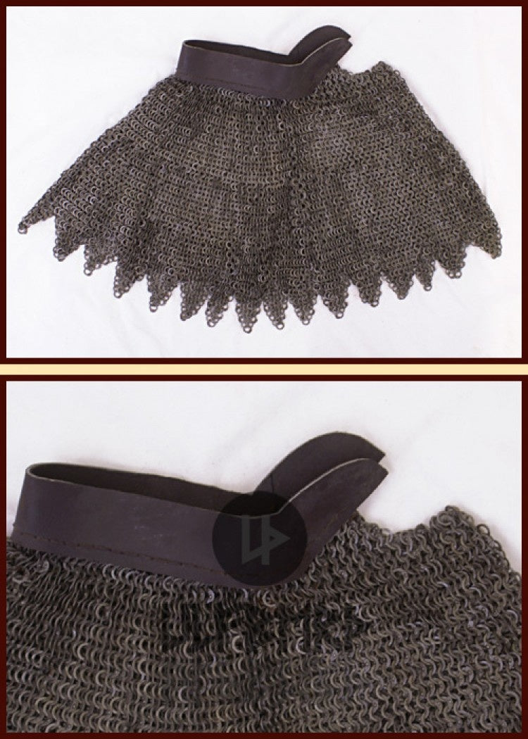 Camail, flat rings – wedge-shaped rivets, 8 mm