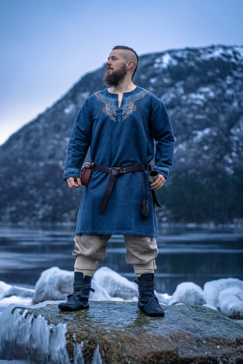 Viking tuniek Snorri, blauw