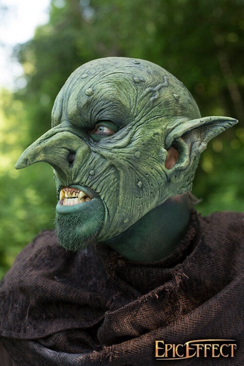 Aardman Masker, groen, LARP masker